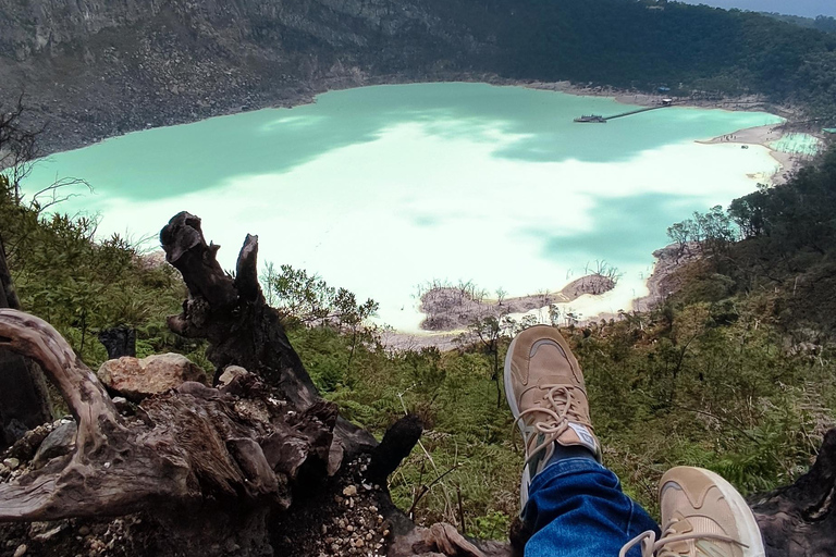 Bandung: White Crater, Scenic Tea Plantations & Hot Spring Open Tour: White Crater & Surroundings areas. with Tickets