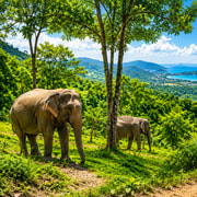 Phuket: Ethical Elephant Visit, Zipline & ATV Combo Phuket: Ethical Elephant Visit, Zipline & ATV Combo