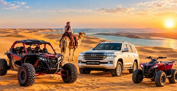 Doha Desert Safari: ATV, Buggy, Camel Ride & Sandboarding