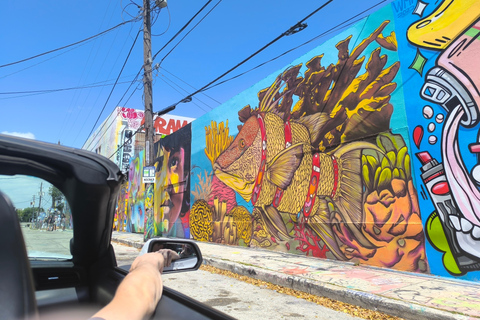 Miami: Private tour in a convertible Mustang in French
