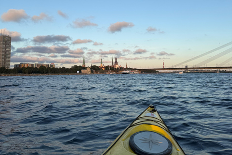 Riga: Kayaking Tour and Relaxing Floating Sauna Experience