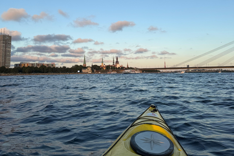 Riga: Kayaking Tour and Relaxing Floating Sauna Experience