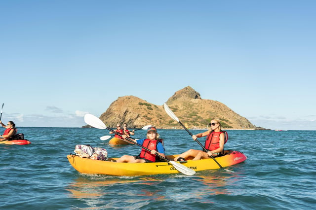 Avventura in kayak senza guida delle Isole Mokulua