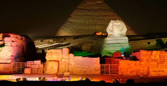 Sound And Light Show At Giza Pyramids