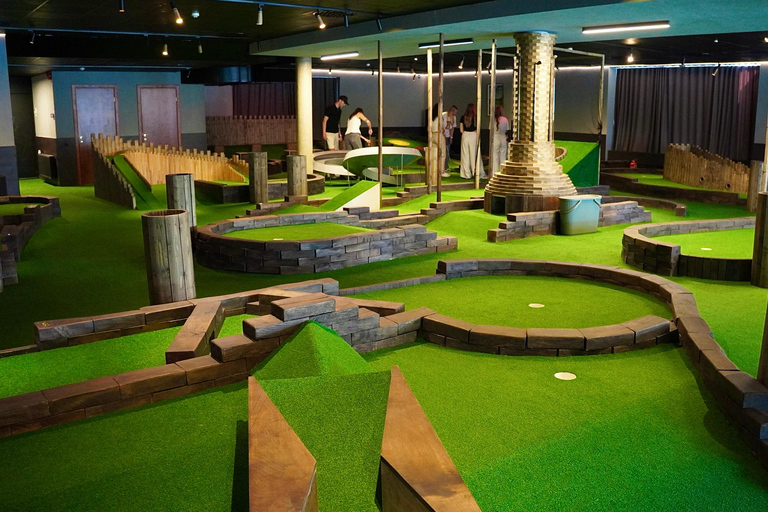 Riga: Swings Mini Golf Entry Ticket near Freedom Monument