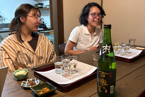 "Learn while you sip" Japanese home sake drinking experience