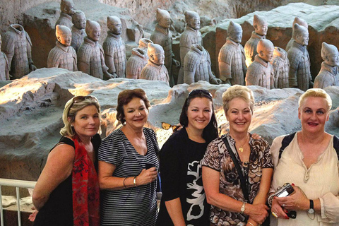 Xi'an: Terracotta Army, Lunch, City Wall, Pagoda, Bazaar Private Tour Spanish, Italian, German, French-Speaking Guide