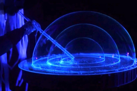 Baden-Baden Adventure: Neon Bubble Show with UV Flashlights