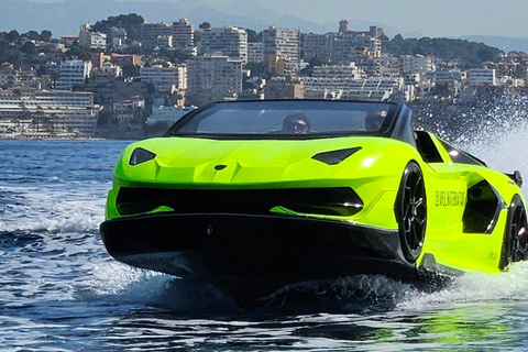 Unik biltur med Lamborghini vattenbåt på Mallorca