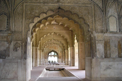 Delhi: Rotes Fort ohne Anstehen mit HotelabholungDelhi: Tour zum Roten Fort mit Auto, Fahrer und Guide