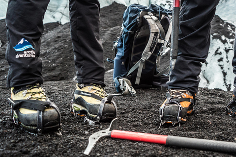 Reykjavik/Sólheimajökull: Caminhada na geleira e escalada no geloCaminhada na geleira e escalada no gelo – encontro em Solheimajokull