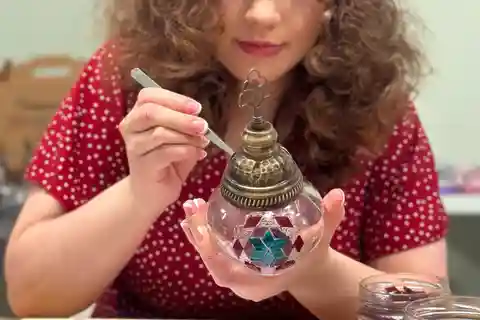 Altstadt von Antalya: Traditionelle Mosaiklampen- oder Kerzenwerkstatt