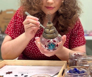Antalyas gamla stad: Traditionell mosaiklampa eller ljusverkstad