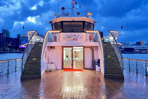 Crucero nocturno por el puerto Victoria de HK Degustación de comida en autobús descapotable