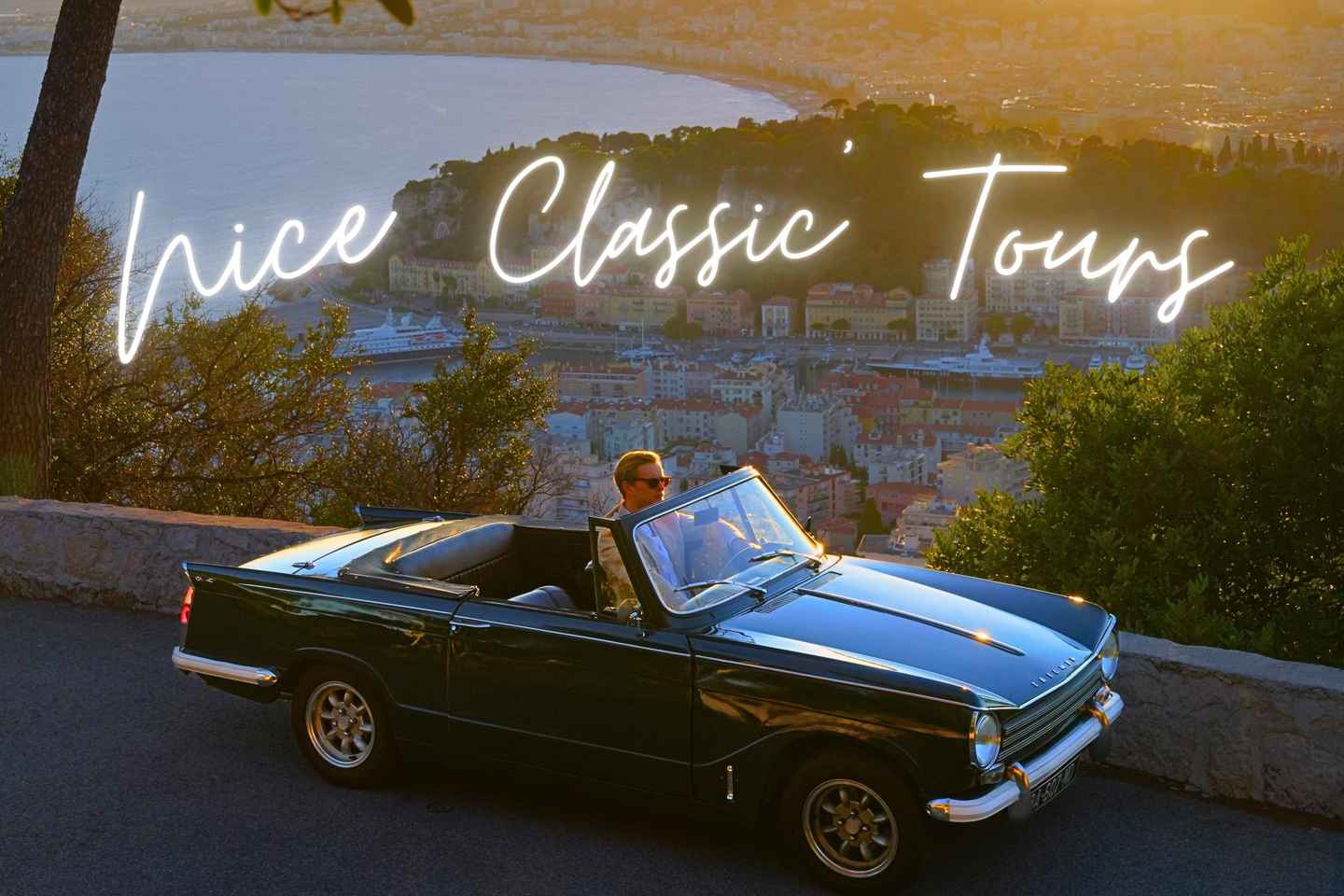 French Riviera: Private tour in a vintage convertible car