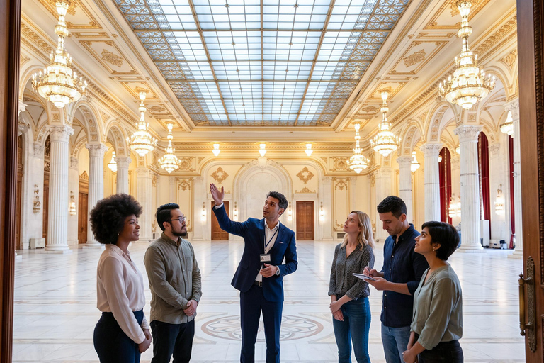 Bucharest's Palaces: Parliament, Ceaușescu & Village Museum COACH TOUR Audio guide in 24 languages