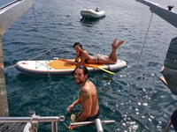 Journée catamaran snorkeling paddles tortues BBQ - Hizvo