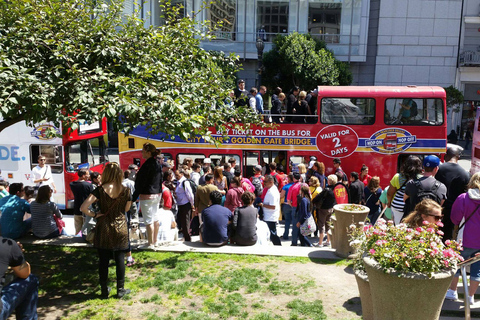 San Francisco: Hop-On Hop-Off Deluxe Bus Tour med 20 stopp1-dagars pass