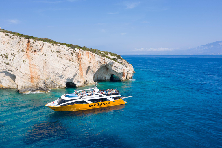 MyTours - Zakynthos: Shipwreck Beach & Blue Caves Boat Tour