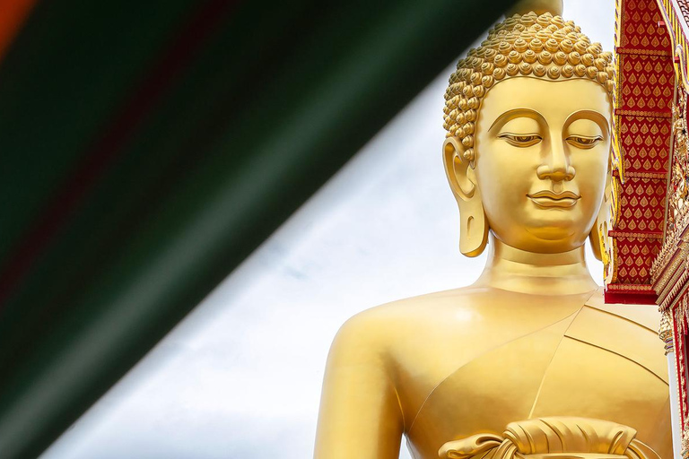 Bangkok: Big Buddha & Canal Longtail Boat Sightseeing Tour Join In Day Tour