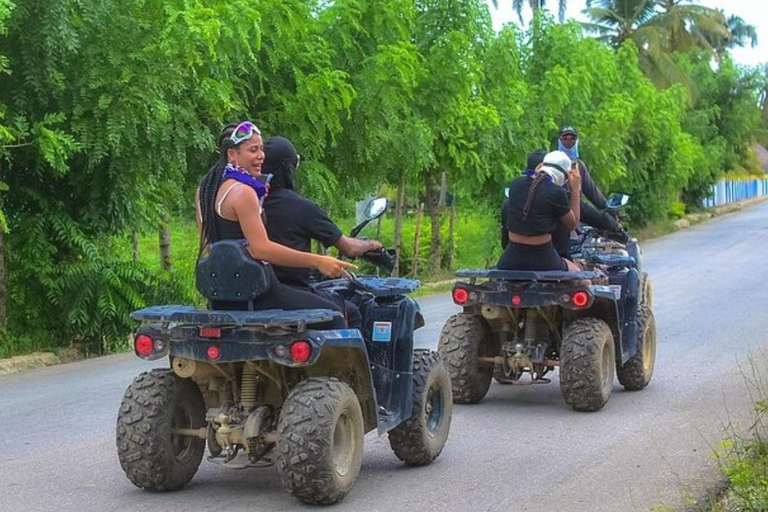 Aventuras de quadriciclo em Punta Cana - Praia Macao e Cenote