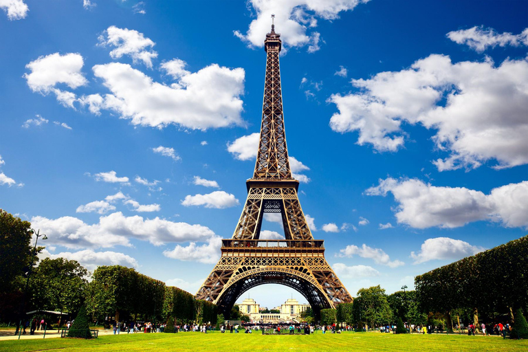 From London: Paris, Louvre, Notre Dame, Eiffel Tower & Lunch 3-course lunch at Eiffel Tower, Notre Dame + Standard class
