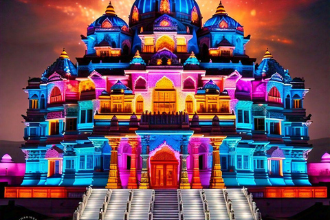 New Delhi: Akshardham Exhibition. Water and Light Show Tour