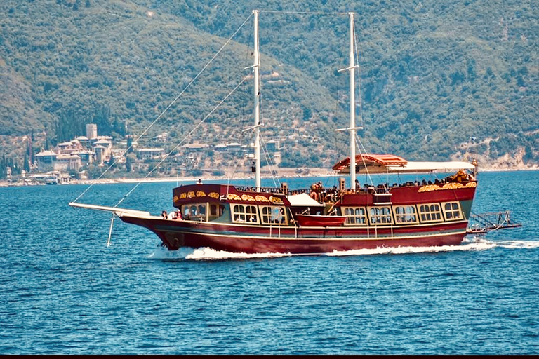 Rhodes: Croisière au coucher du soleil tout compris de 3 heures avec dîner et boissonsDe Rhodes: Croisière au coucher du soleil tout compris de 3 heures