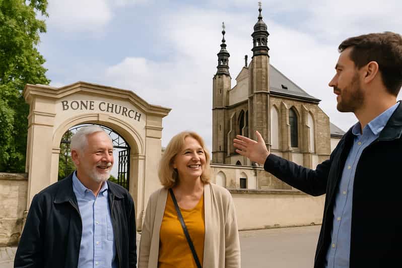 Excursion privée à Kutná Hora : l'église aux ossements et Sainte-Barbe