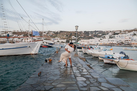 Mykonos: sessione fotografica privata di 1 ora nella città di Mykonos