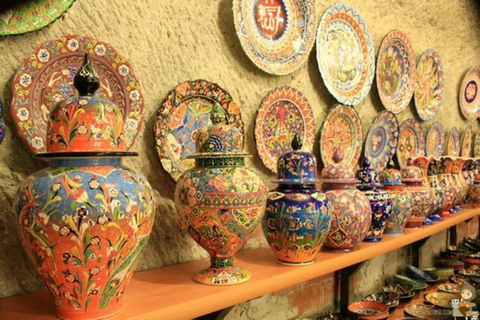 Visita al laboratorio di ceramica e al negozio di tappeti della Cappadocia