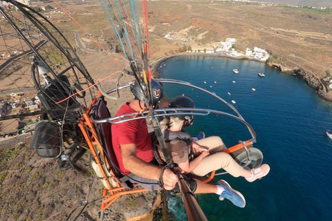 Adeje: Paratrike Flying Tour med upphämtning på hotell och foton