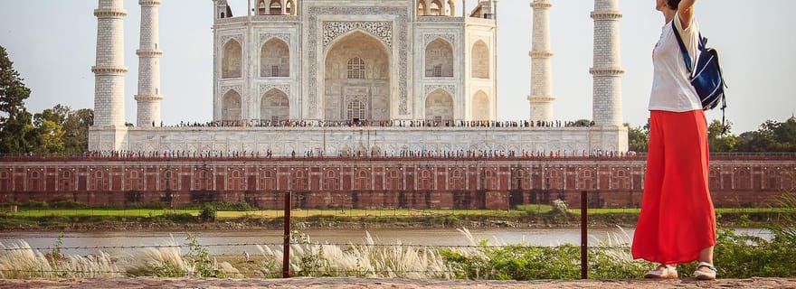 Agra : visite privée du Taj Mahal et du Fort d'Agra avec accès coupe-file