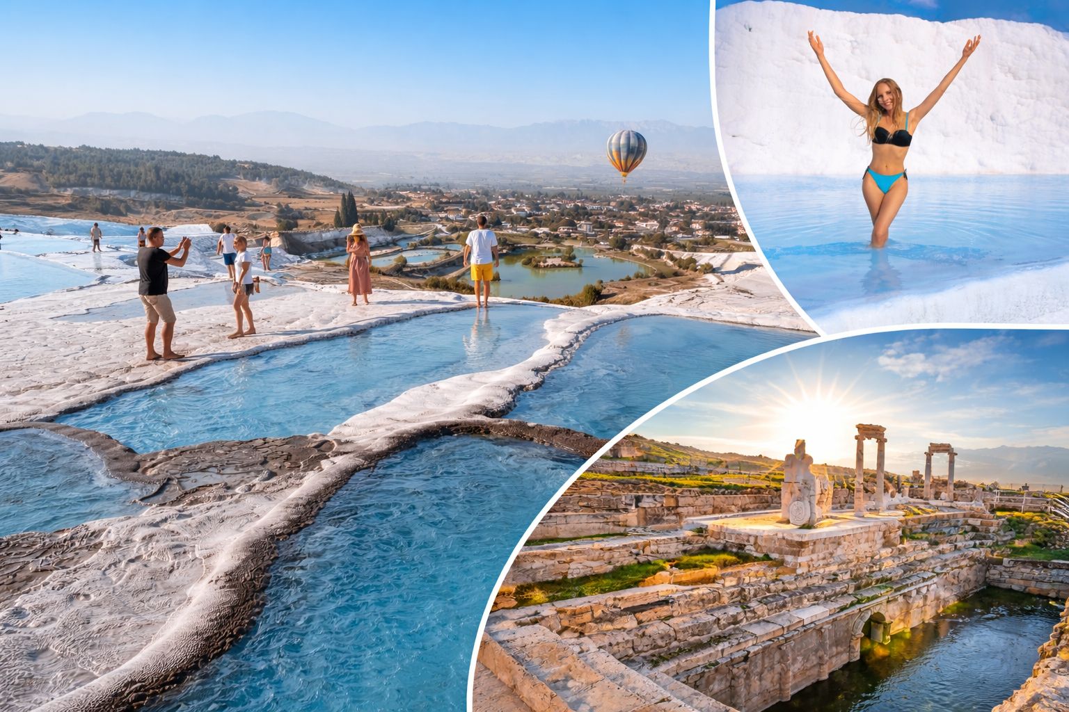 Ab Antalya: Tour nach Pamukkale, Hierapolis und zum Kleopatra-Becken