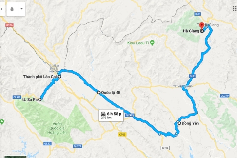 Depuis Hanoï : trek de 2 jours à Sapa et excursion en busExcursion privée avec nuit en hôtel 4 étoiles