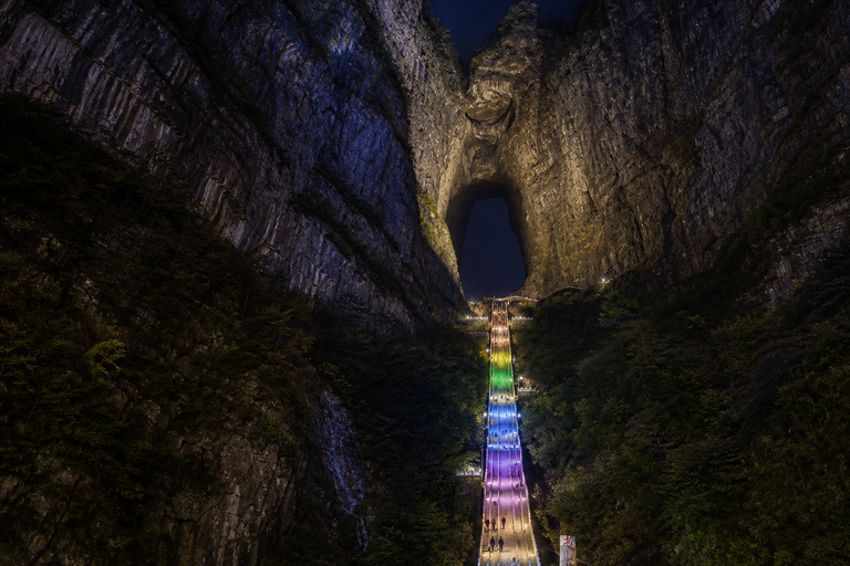 Tianmen Mountain: E-Ticket & Multilingual Guide Options Route A: City Cableway Up & Express Cableway Down