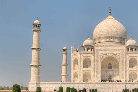 From New Delhi: 1-day Private Taj Mahal & Agra Tour by Car All. Inc. Car + Driver + Tour Guide + Lunch + Tickets