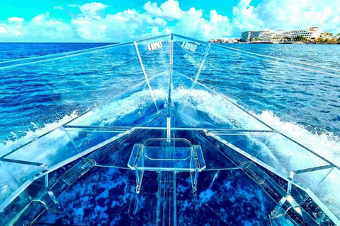 Cancun: Transparent Boat Tour with Soft Drinks