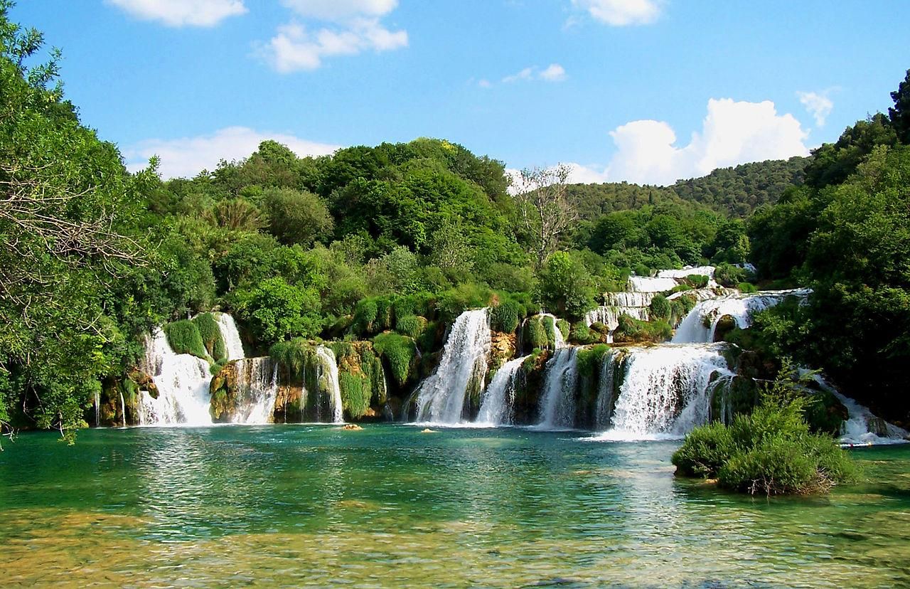 Von Trogir, Seget & Okrug: Krka Wasserfälle & Schwimmen