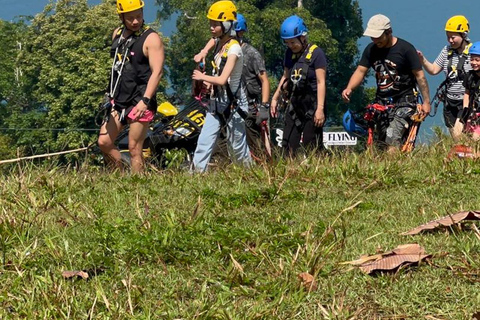 Phuket: Elephant Sanctuary & Zipline Adventure Combo Elephant Walk & 16-Platform Zipline Adventure