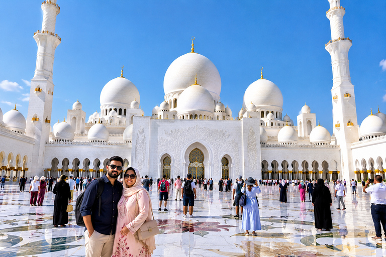 Abu Dhabi: Sheikh Zayed Mosque & Wahat Al Karama Tour From Dubai: Abudhabi Sharing Tour With Qasar Al Watan Entry