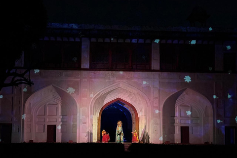 Delhi: Red Fort Light & Sound Show With Skip The Line Entry Tour With Guide Only