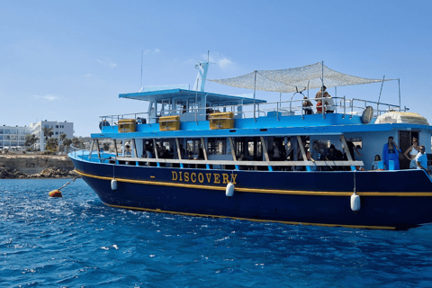 Ayia Napa: Blue Lagoon, Turtle Cove and Famagusta with BBQ Ayia Napa: Blue Lagoon and Famagusta Boat Tour with BBQ