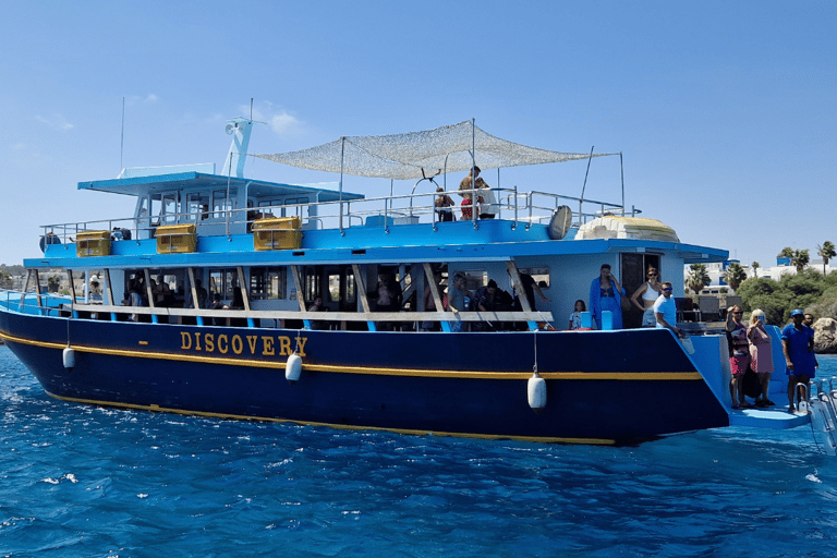 Ayia Napa: Blue Lagoon, Turtle Cove and Famagusta with BBQ Ayia Napa: Blue Lagoon and Famagusta Boat Tour with BBQ