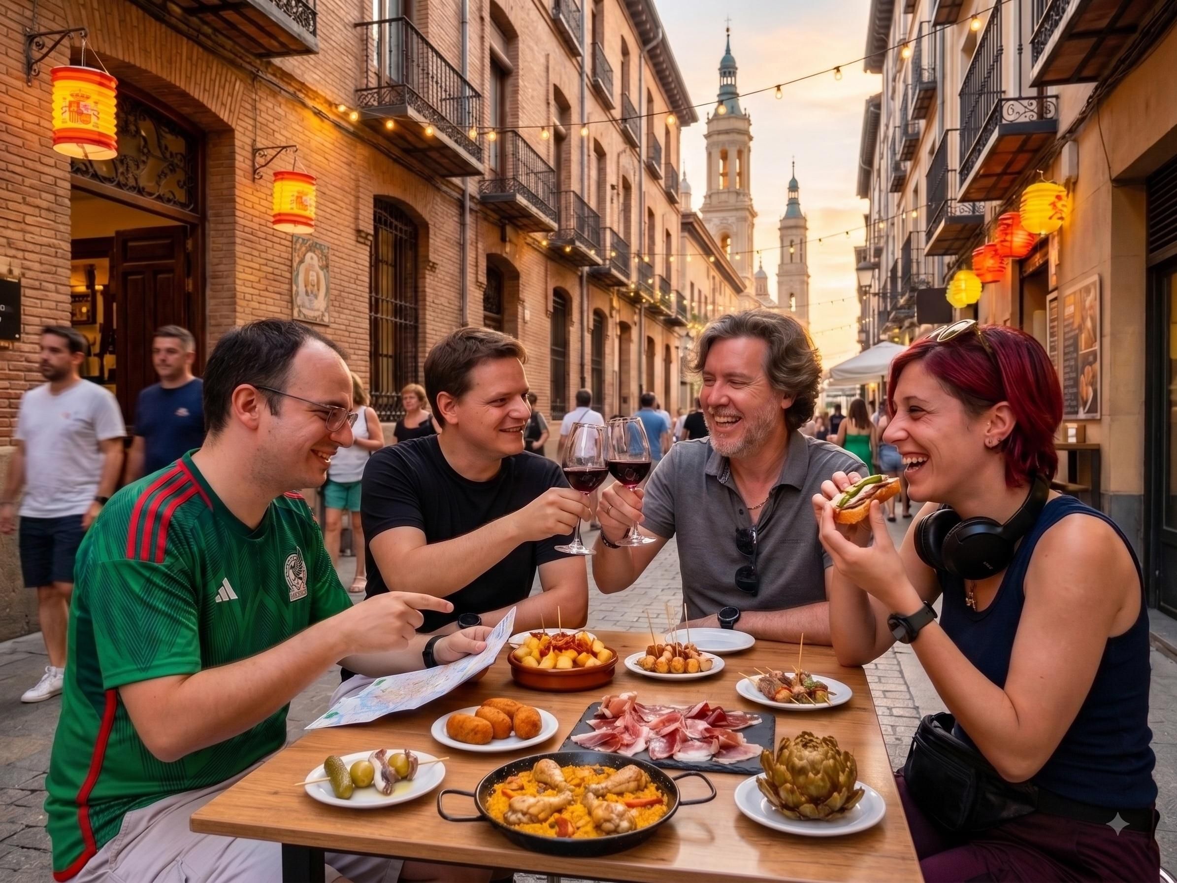 Saragossa: Tapas-Tour mit Führung