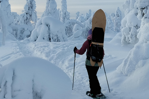 Levi: Snowsurfavontuur met sneeuwschoenwandeling