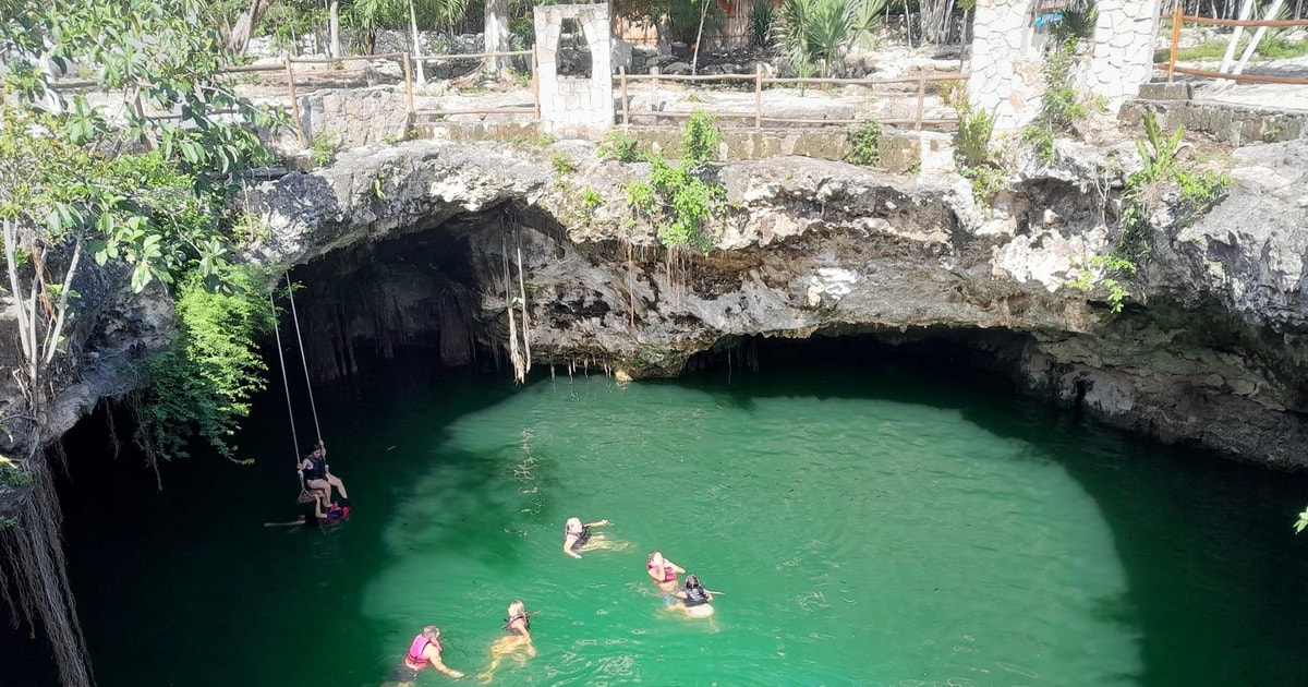 2 Cenotes, 1 Lagoon & Playa Paraiso from Playa del Carmen | GetYourGuide