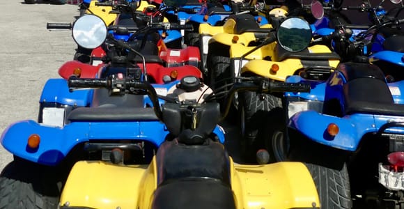 Agios Gordios: Corfu ATV Quad Tour with Lunch at Pink Palace