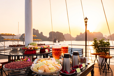 From Hanoi: Halong Bay Day Cruise with Kayak, Cave & Swim Halong Bay Day Cruise from Halong Port (No Transfer)