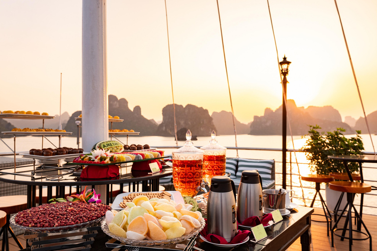 From Hanoi: Halong Bay Day Cruise with Kayak, Cave & Swim Halong Bay Day Cruise from Halong Port (No Transfer)